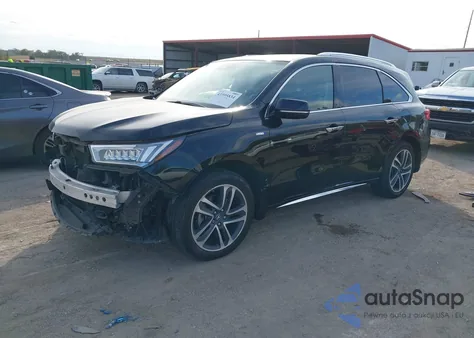 2020 Acura Mdx Sport Hybrid Advance Package z USA, uszkodzony, nr VIN 5J8YD7H73LL002007